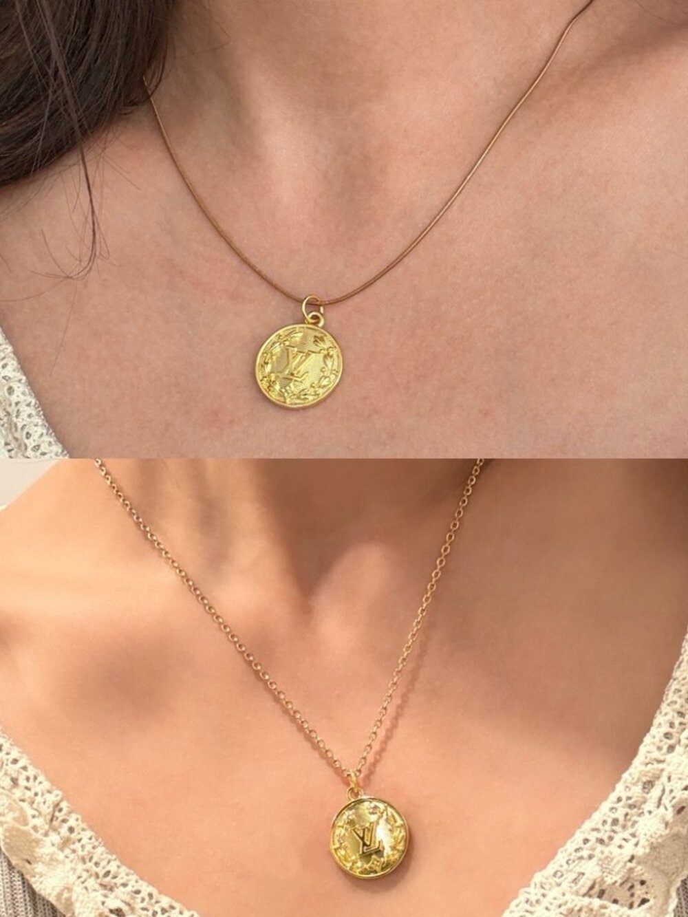 Vintage Louis Vuitton Upcycled Necklace - Picture 2 of 7